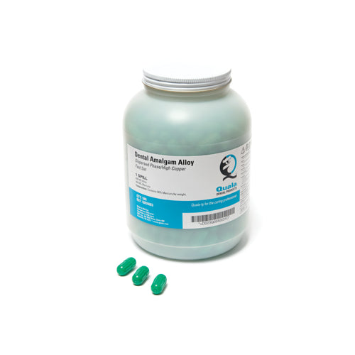 Quala Q055022 Dispersed Phase Alloy Amalgam 1 Spill Fast Set 50/Pk 400 mg Quala Q055022 Dispersed Phase Alloy Amalgam 1 Spill Fast Set 50/Pk 400 mg